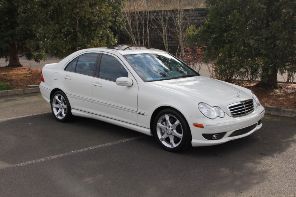 2007 Mercedes c230 sport white #7